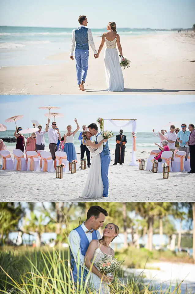 Strandhochzeit in Anna Maria Island in Coquina Beach