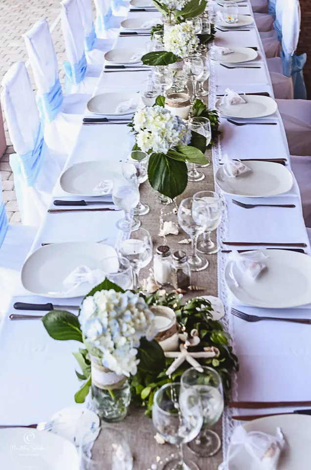 Hochzeitsplaner Florida eingedeckter Hochzeitstisch