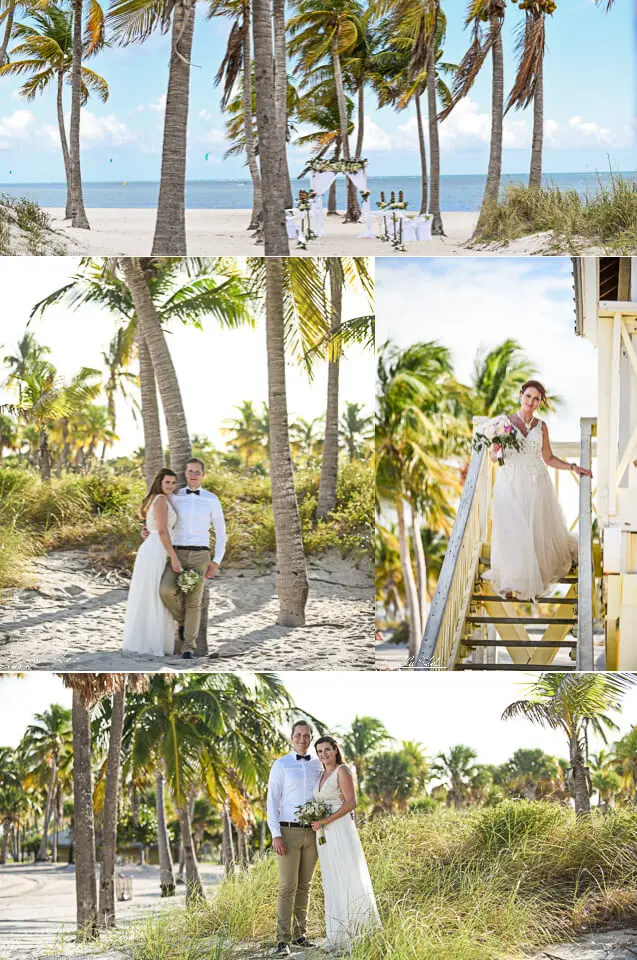 Key Biscayne Strandhochzeit Bild vom Trauort