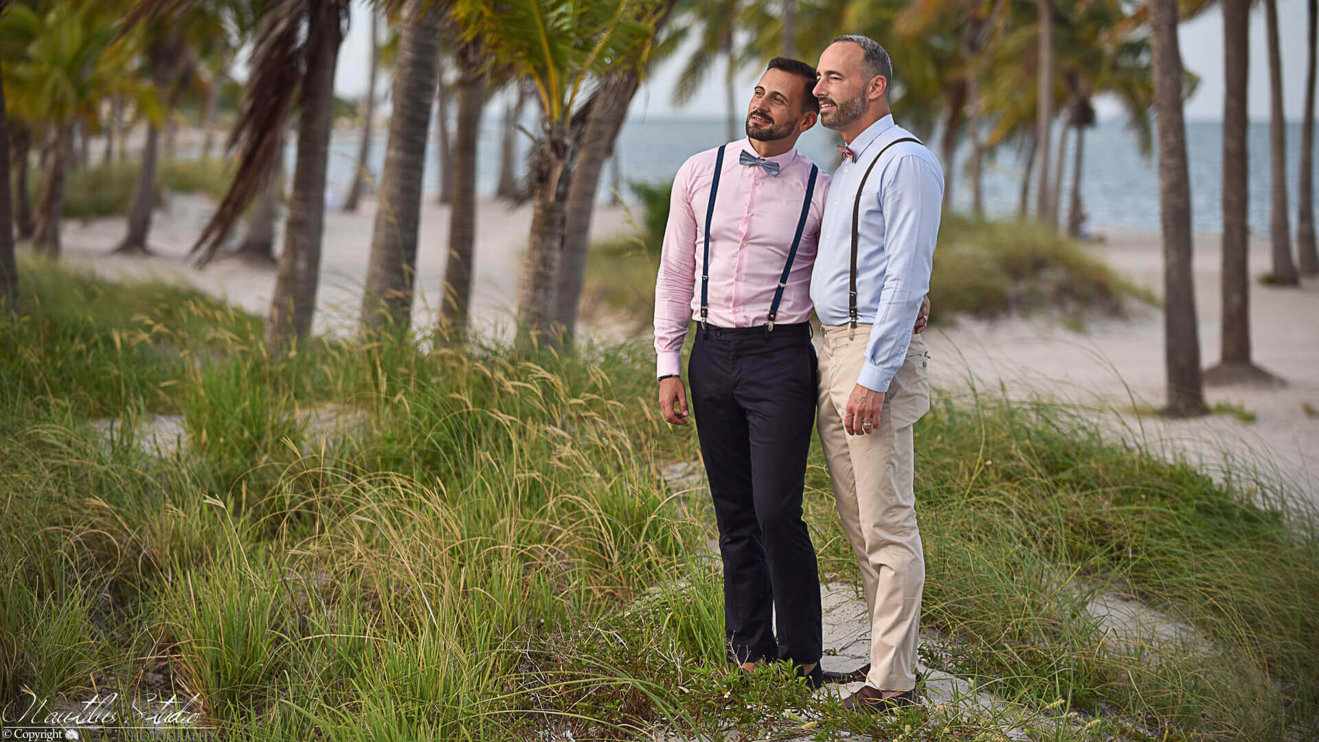 Gleichgeschlechtliche Eheschließung in Florida, zwei Männer heiraten in Key Biscayne