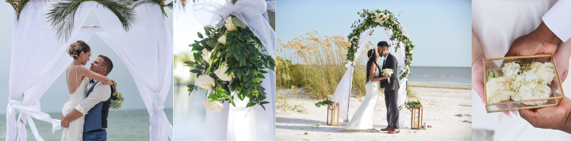 Foto collage von Lifestyle Hochzeit in Florida