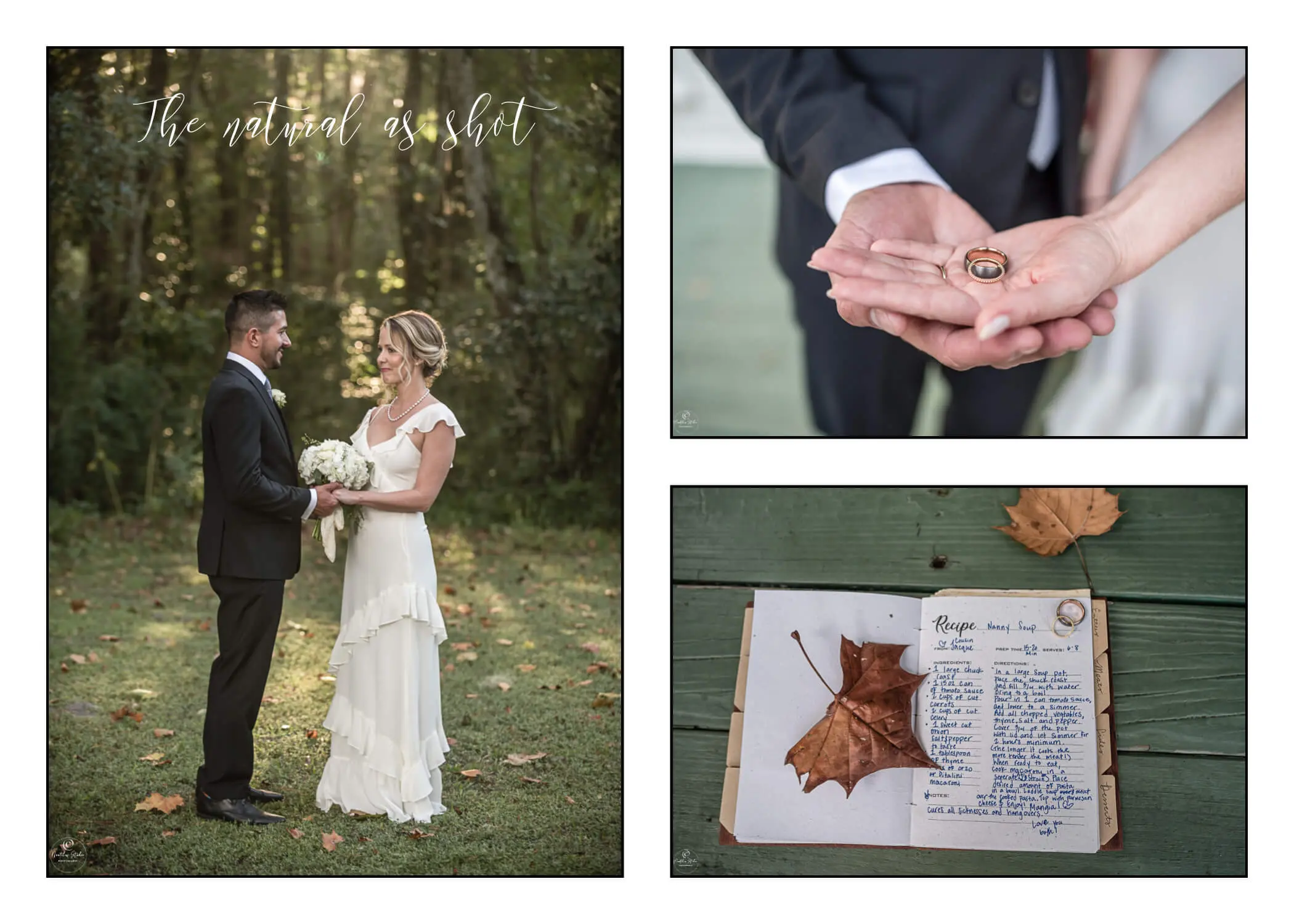 Hochzeitsbild mit natuerlich bearbeiteten Filter